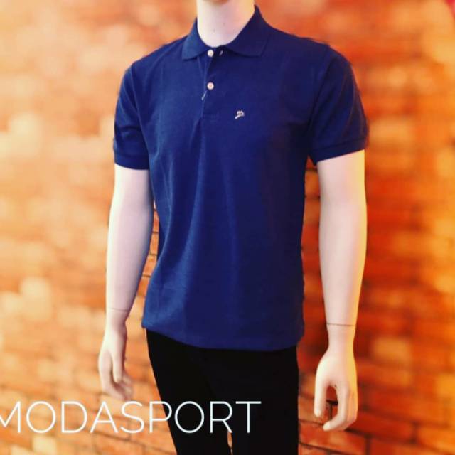 MODASPORT kaos kerah polos pendek