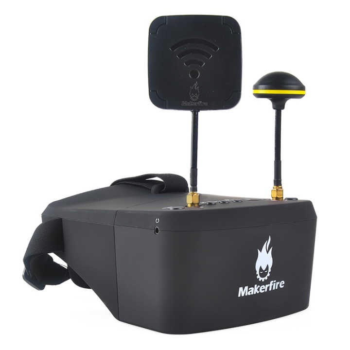 Makerfire EV800D HD FPV Goggles 5.8G 40CH 5 Inch 1280x720 HD Video Headset Built-in DVR with 3.7V 20