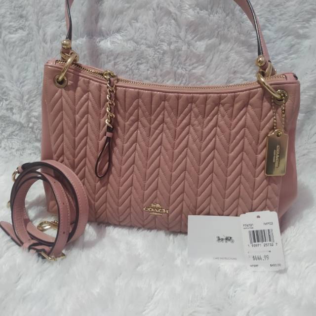 Coach Small Mia Shoulder Bag Pink Paul Smith