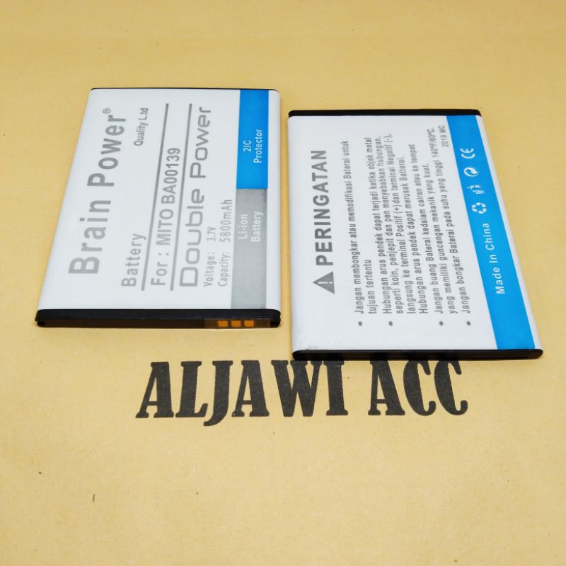 Double Power Battery Batre Baterai Mito Y1 / A79 BA00139 BA-00139 Original Battery