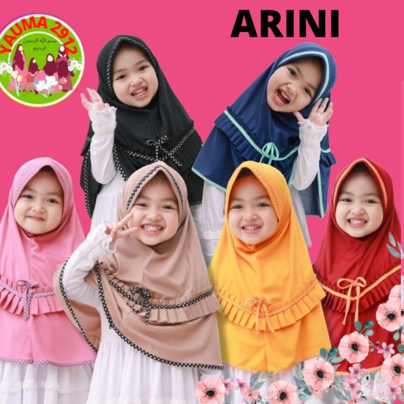 JILBAB ANAK ARINI JERSEY USIA 3-6 TAHUN