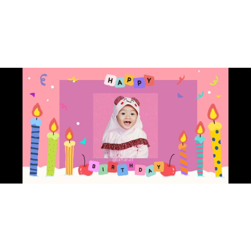 Video Ucapan ulang tahun anak/ undangan ulang tahun/undangan digital