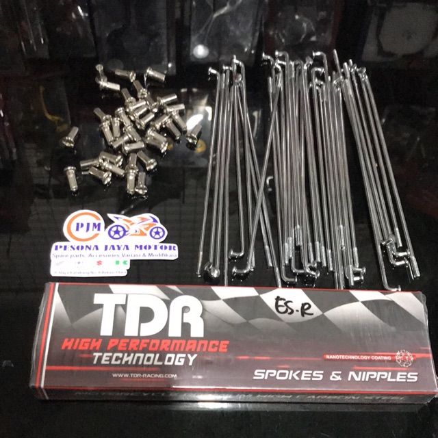 Jari Jari Chrome Original Merk TDR Jeruji Motor Chrome Ring 14 &amp; 17 Ruji Ring 14 ,Ruji Ring 17 Chrome TDR