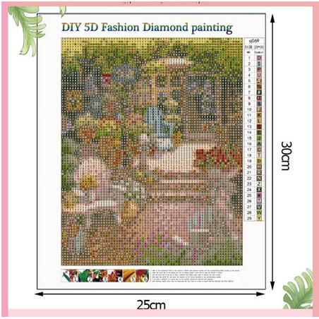 DIY Diamond Painting - 5D Quiet Yard Sitch Kit