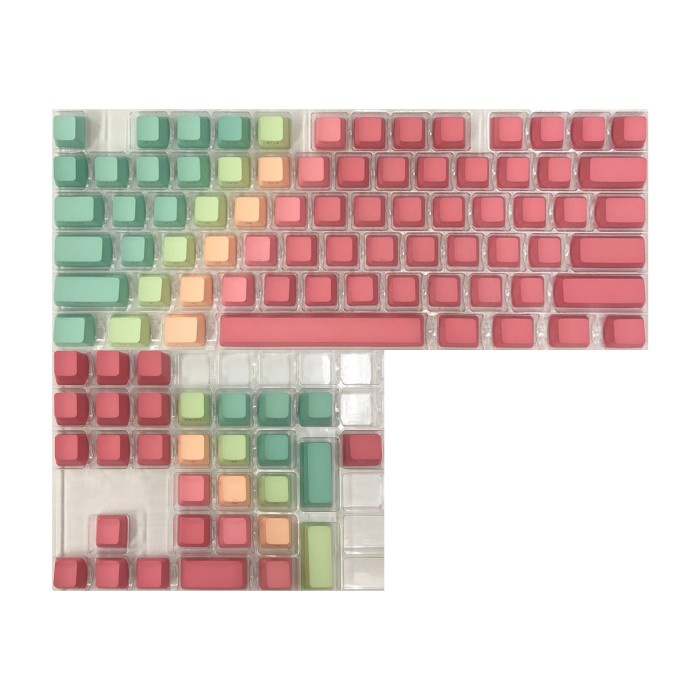 ALCHA KEYCAPS GRADIENT PASTEL PBT DOUBLE SHOT SIDE LETTERS