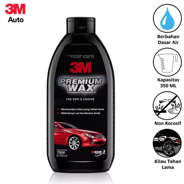 Pengkilap CAT MOBIL Universal Bestseller 3M Premium Cairan Wax Pengkilap Cat Mobil
