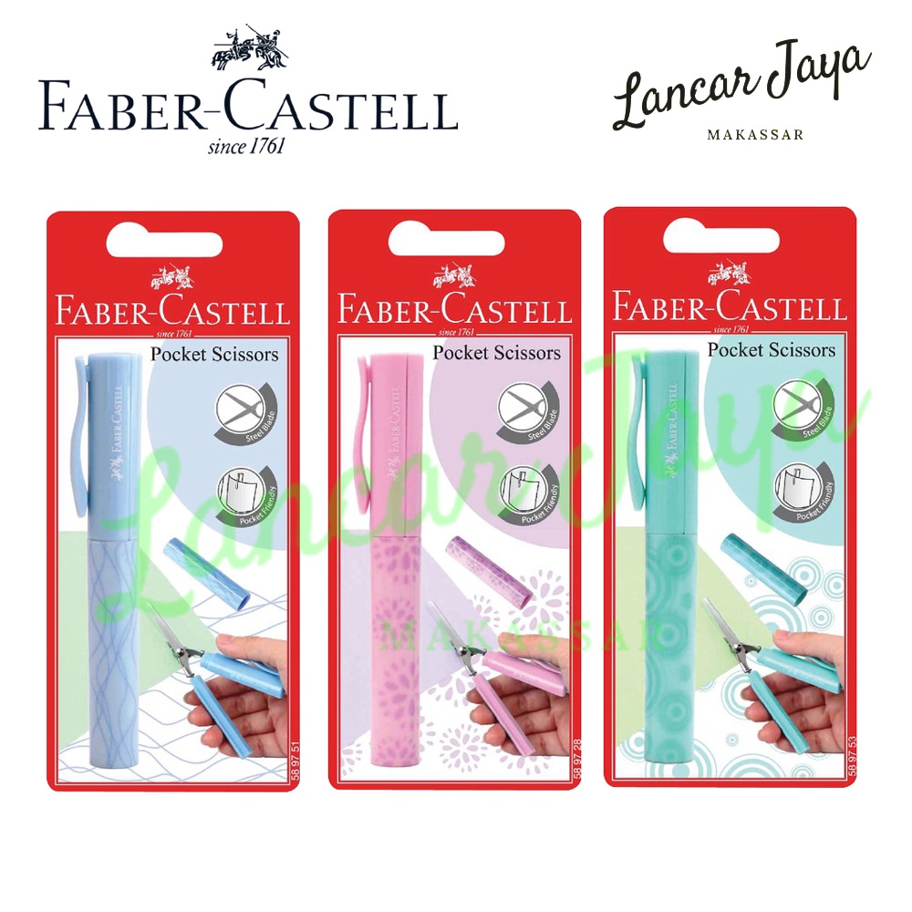 

Gunting Scissor Saku Travel / Pocket Scissors Faber Castell