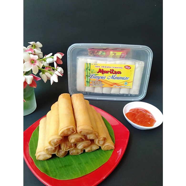 

Lumpia Minimize, lunpia khas semarang isi rebung udang
