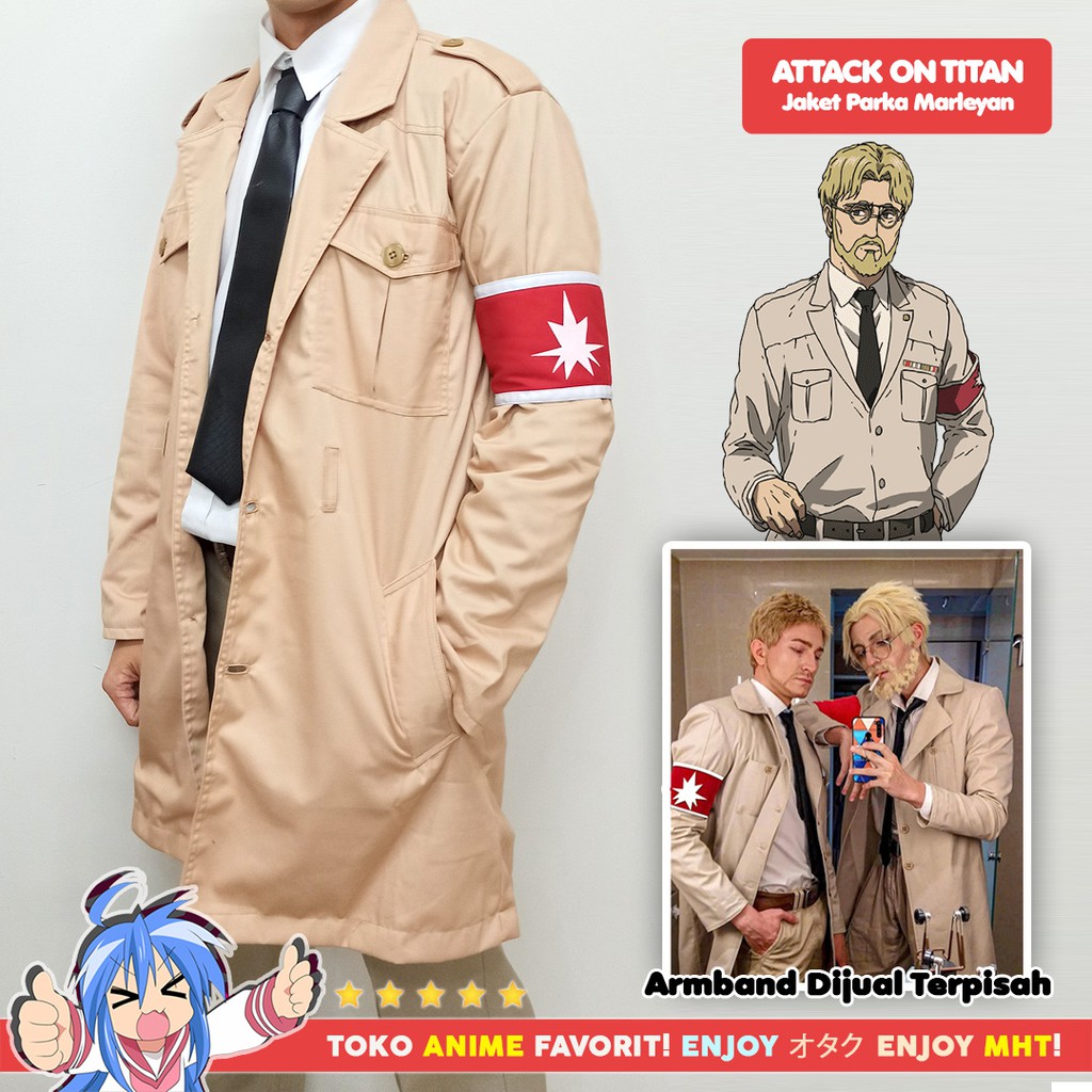 Jaket Parka Militer Military Marleyan Shingeki no Kyojin Attack On Titan