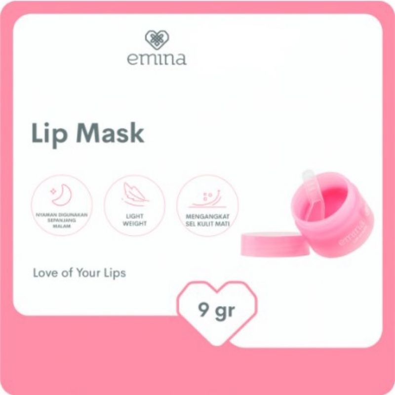 Emina Lip Mask 9gr/masker Bibir Emina
