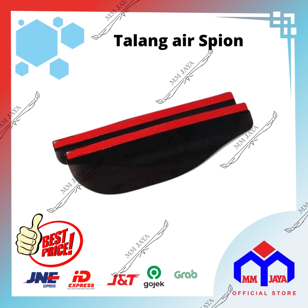 Talang Air Spion Mobil / PVC Pelindung Kaca spion (2Pcs=Kiri+Kanan)