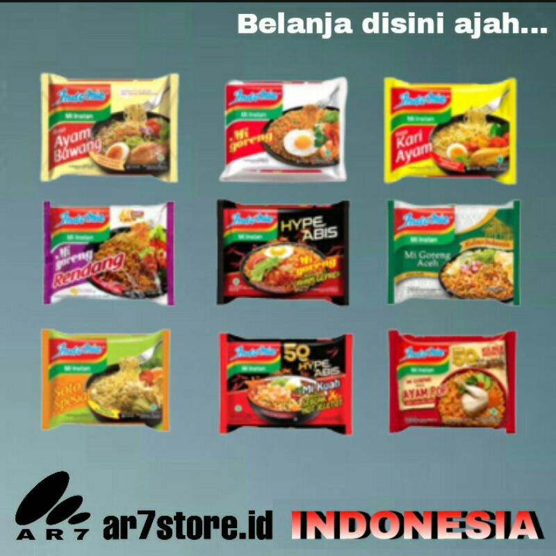 

INDOMIE mie goreng instan all varian rasa