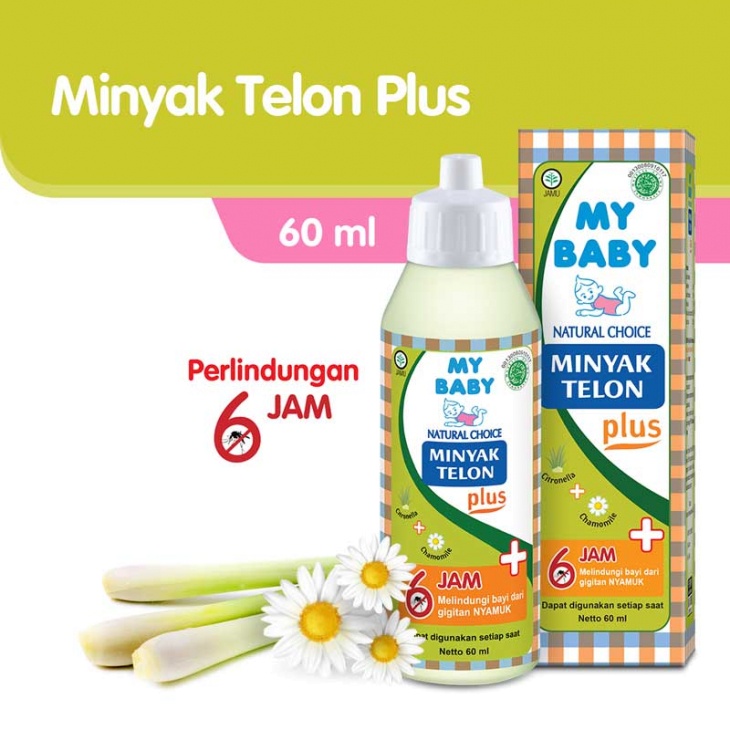 MY BABY MINYAK TELON PLUS  EUCALYPTUS 8 JAM DAN MY BABY TELON PLUS LONGER PROTECTION 12 JAM 60ML/90ML/150ML