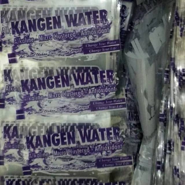 Label Kangen Water Plastik Shrink Untuk Botol 600 ml / Shrink Plastik Label Kangen Water
