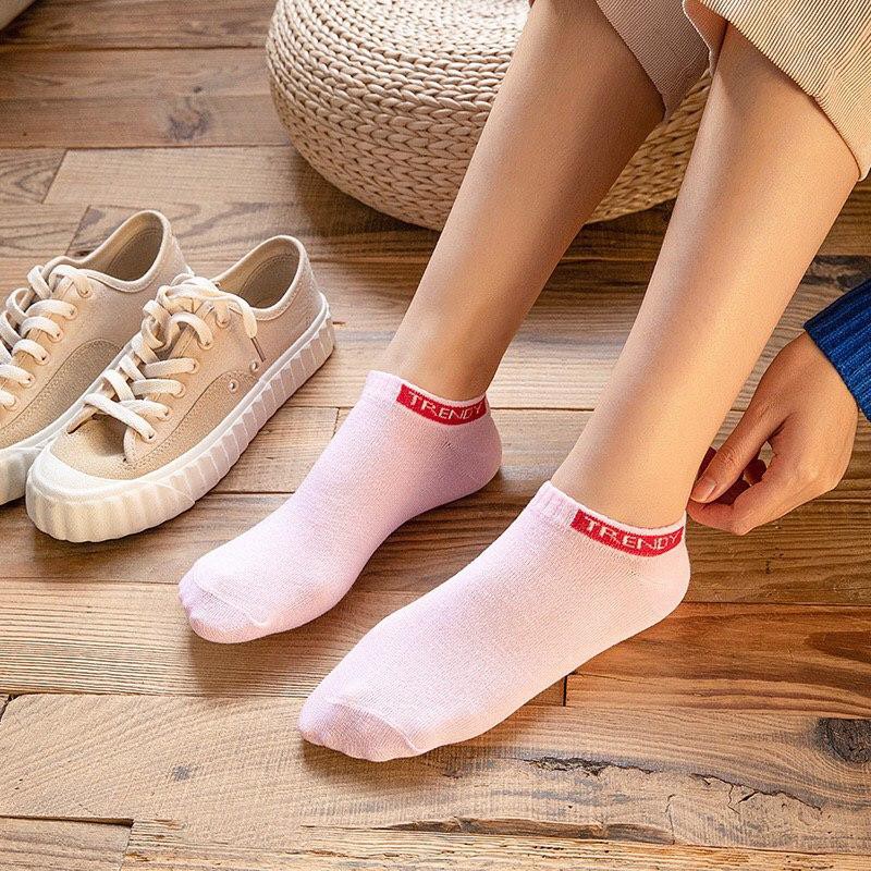 Lovefashion |Kaos Kaki Motif WanitaPriaKorea Ankle Cute Semata Short Socks Pendek Fashion Import COD