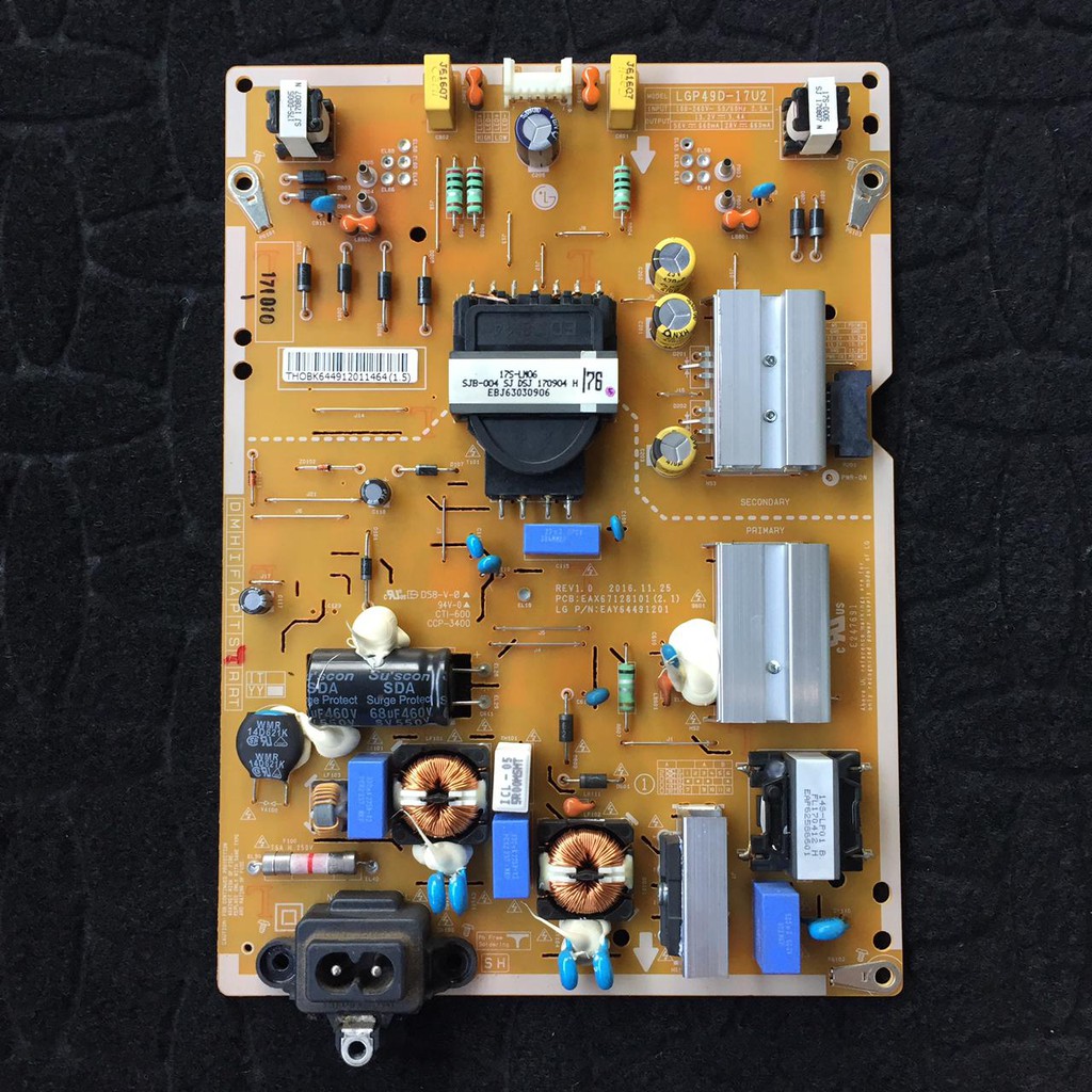 PSU - REGULATOR - POWER SUPPLY TV LG 49UJ652T - 49 UJ 652 T - 49 UJ - 49UJ - 49 - T