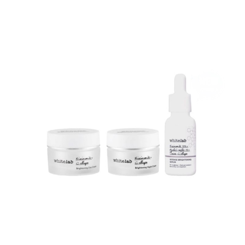 Whitelab Paket Intense Brightening Serum, Day cream, Night cream