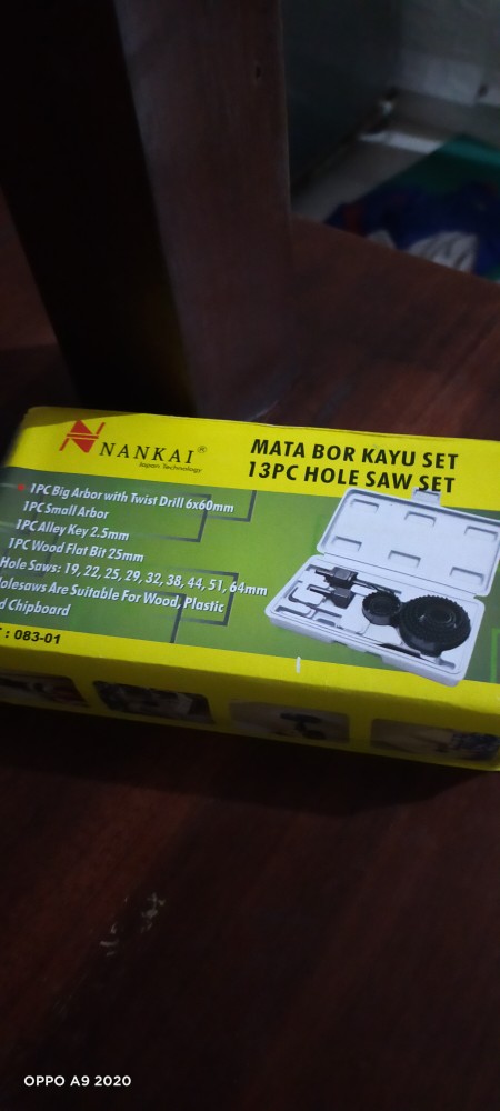 Mata Bor Kayu Bulat 13 Pcs / Hole Saw Wood Set
