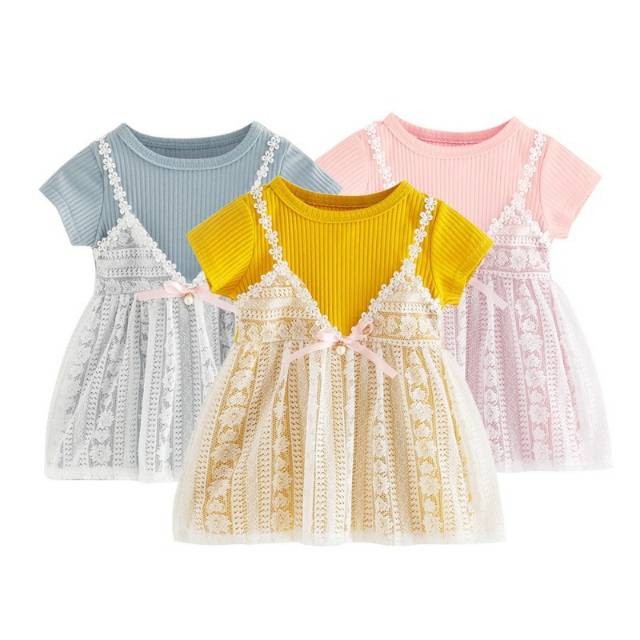 BAJU DRESS ANAK PEREMPUAN LILLY DRESS RAJUT/DRESS IMPORT/DRESS CASUAL ANAK