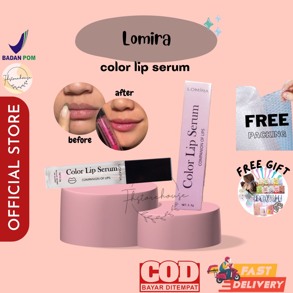 [ READYSTOK LANGSUNG KIRIM ] BPOM LOMIRA LIP SERUM lomira lip serum serum bibir lomira color lip serum lomira lip serum color lip gloss lomira