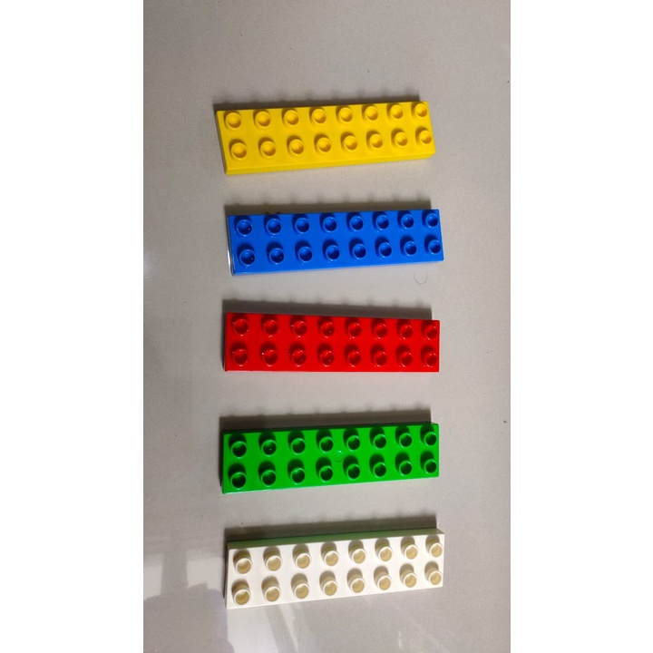 Lego Duplo ORI Plate 2 x 8 Preloved