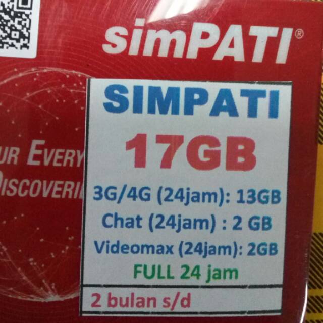Perdana Kuota Internet Telkomsel 17GB