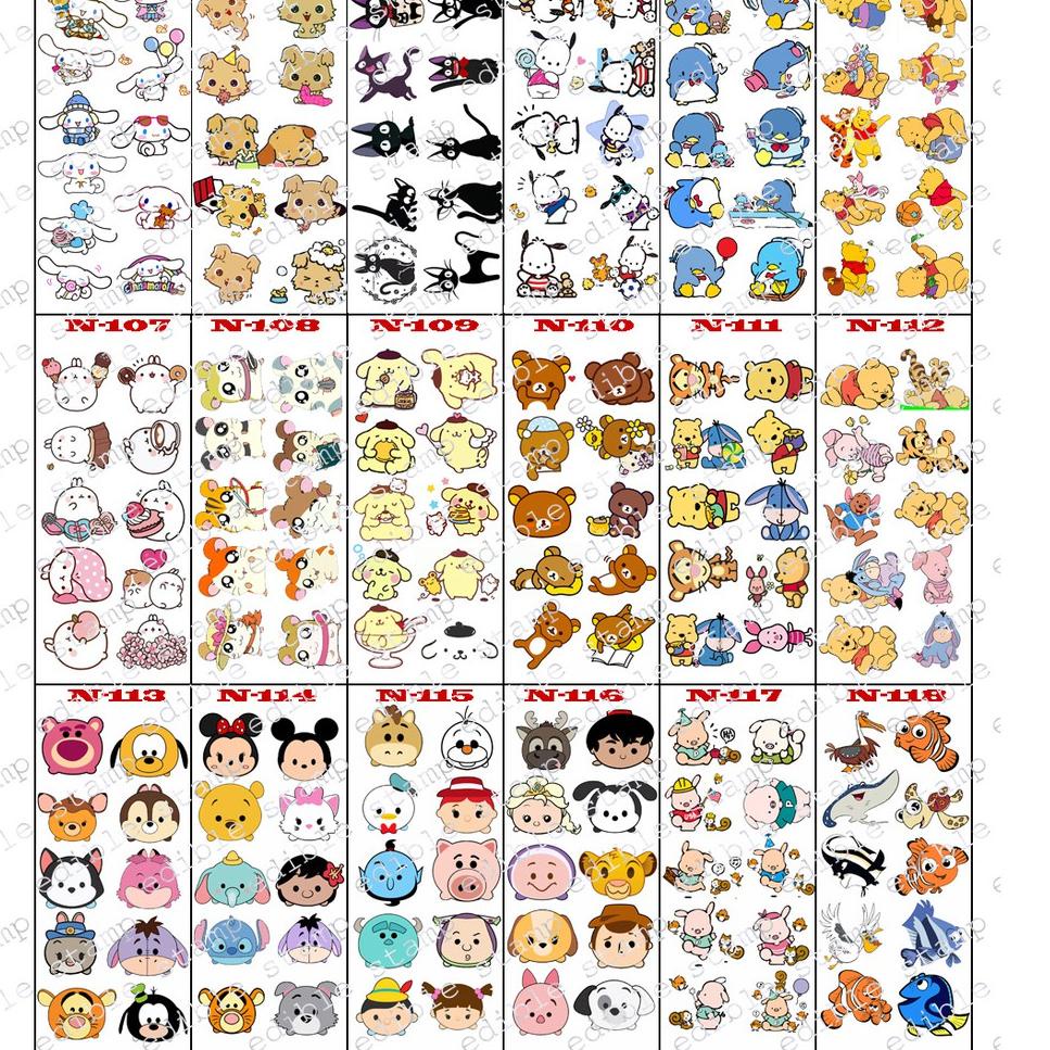 

Free Ongkir Edible stamp stiker makanan edible picture edible image N101-N118 ...,,