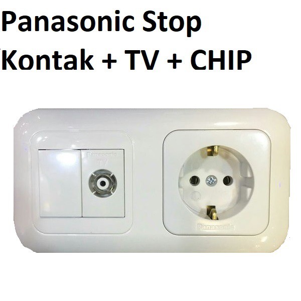 Panasonic Stop Kontak Tv + Chip Kosong Panasonic