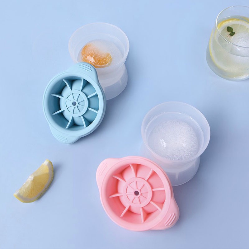 Cetakan Silikon Ice Ball Besar Portable Homemade 6cm/kulkas Reusable Spherical Ice Cube Mould/Alat Pembekuan Serbaguna Dapur