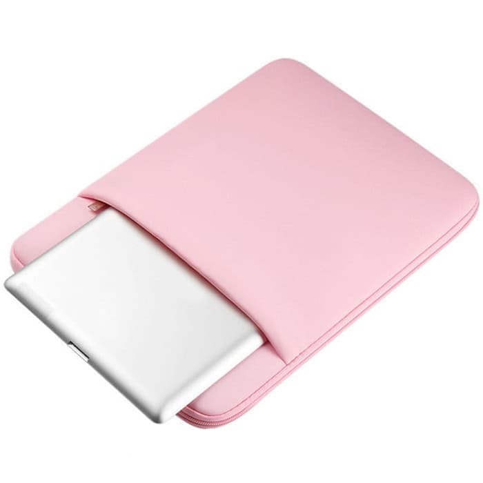 Tas Laptop Softcase Neoprene Colorful Zipper Macbook 13 inch Pink