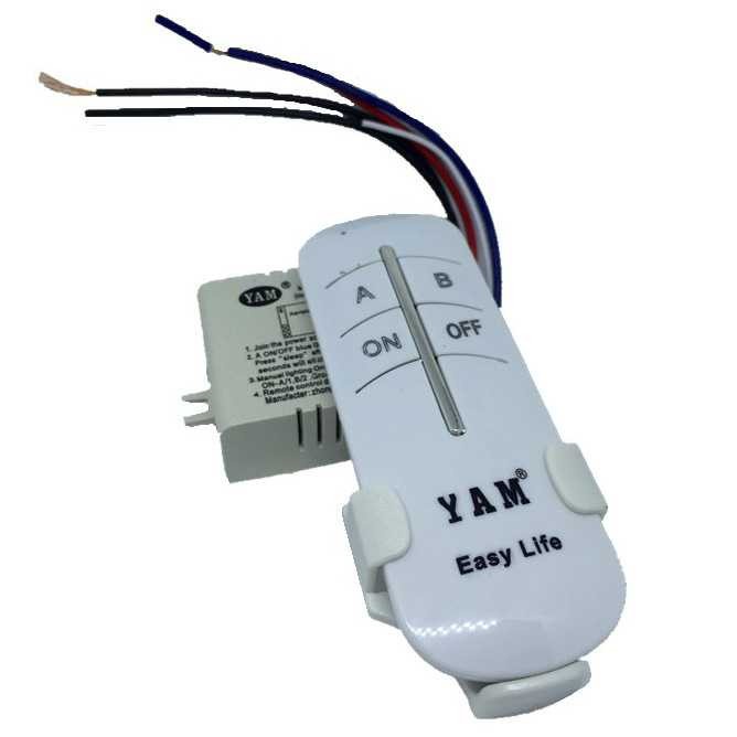 

(TERLARIS) YAM Wireless Remote Control Lampu Rumah 2 Way - YAM802
