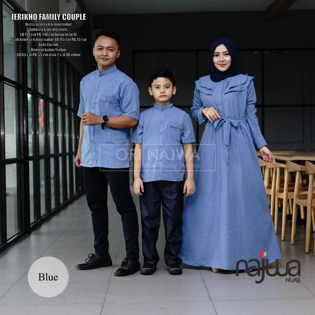 Jerikho family couple brand ORI najwa. Couple muslim family Koko ayah ibu anak laki