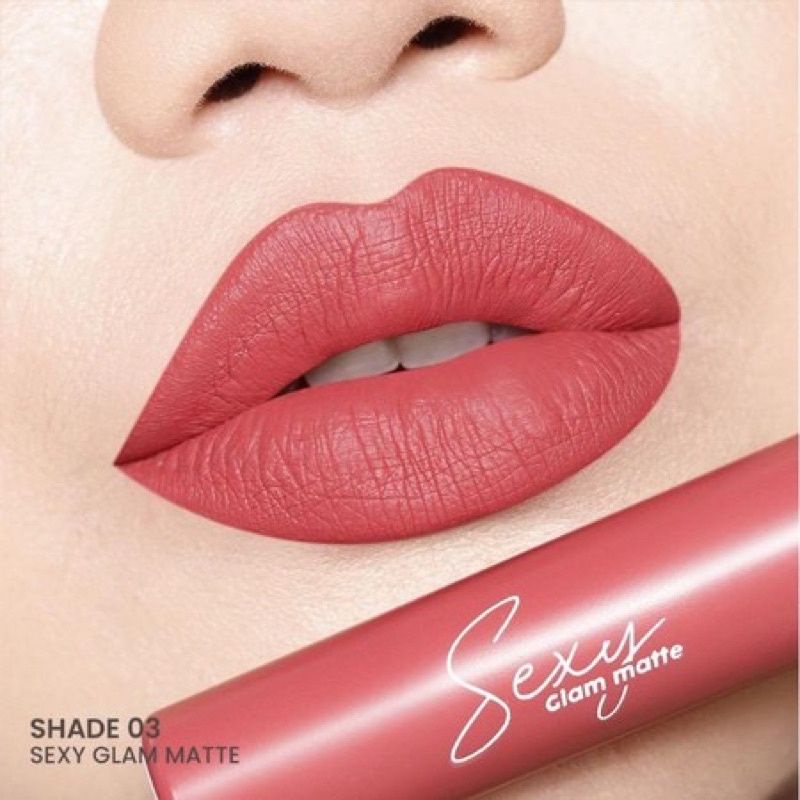 SIAP KIRIM SEXY GLAM MATTE LIPSTIC LIPGLOSS SGM SEXY GLAM MATTE COSMETIC MS GLOW