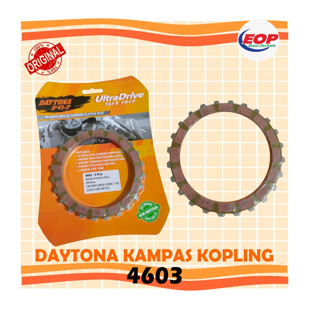 Kampas Kopling All New CB/CBR150R, Sonic 2016 Daytona 4603 Original