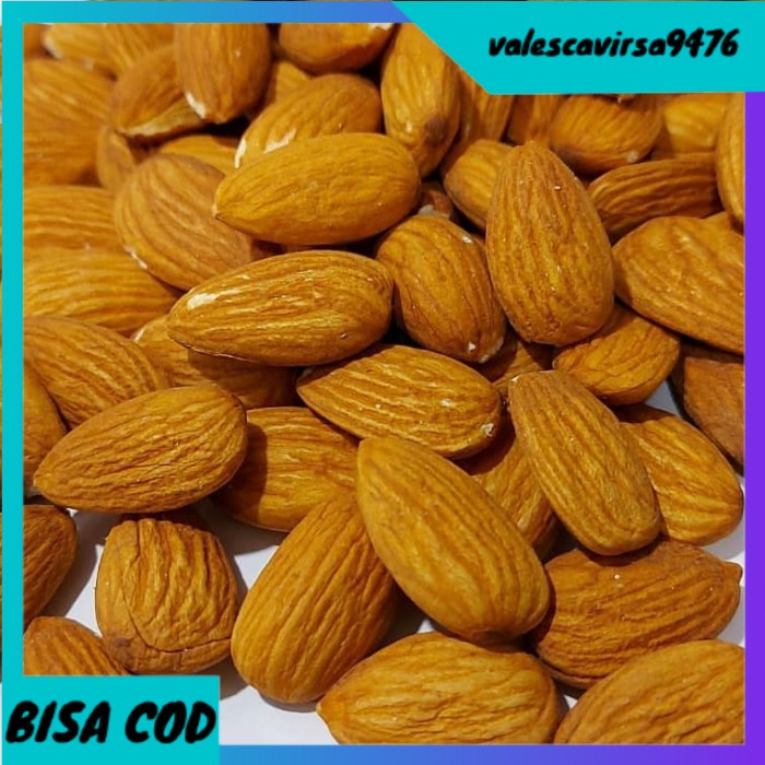 

⭐BISA COD⭐ Raw whole almond I kacang almond mentah kupas 1 kg