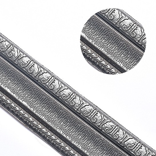 High Quality 3D Stiker Dinding Wall Border Sticker Dinding Wallpaper sticker dinding Garis Potong Dinding Garis Pinggiran Perbatasan dinding pinggir Wall Trim Line Skirting Border Stiker Dinding-T1-3 Hitam(8x115cm)