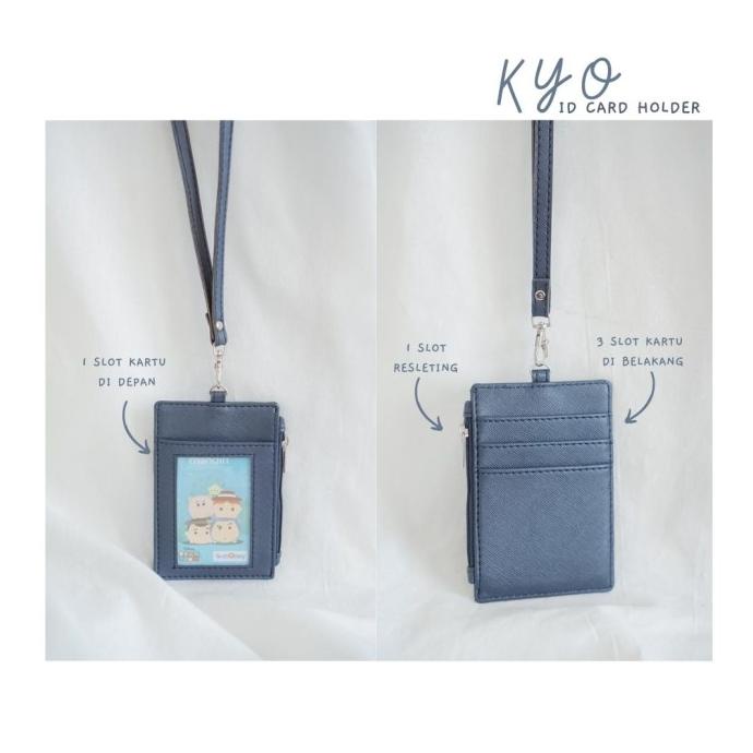

HOT PROMO ID CARD HOLDER NAME TAG / LANYARD GANTUNGAN / DOMPET KARTU KULIT - KYO