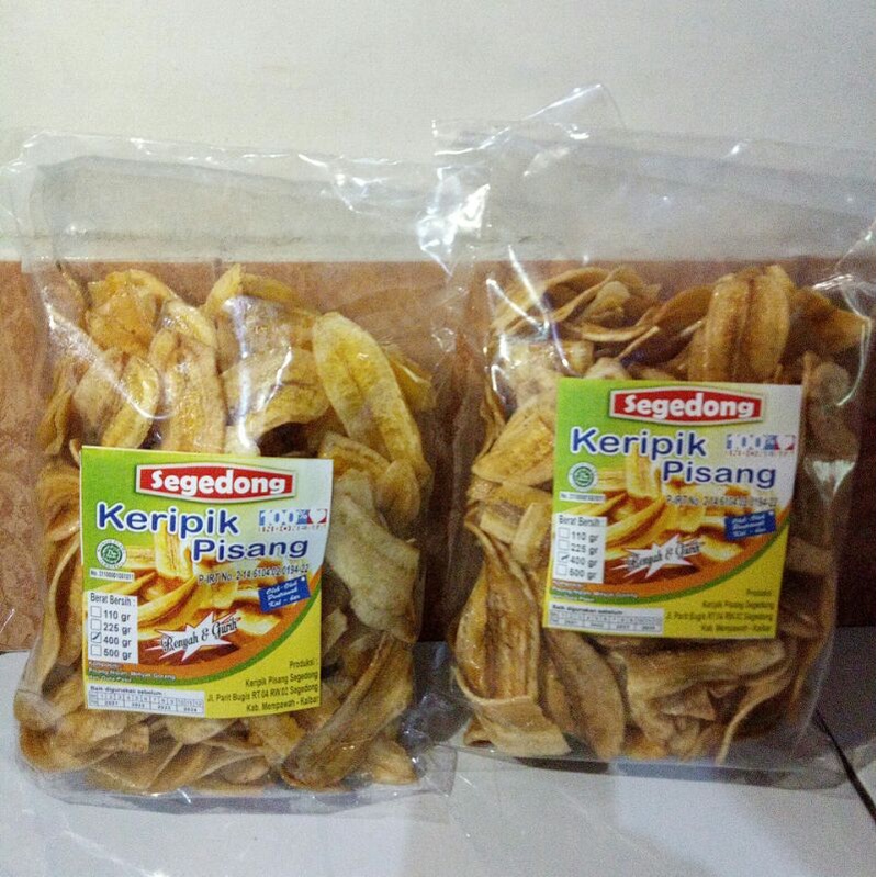 

Keripik Pisang Manis Segedong 400Gram