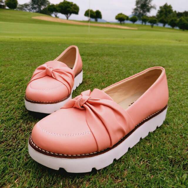 TERBARU SEPATU WEDGES ORI WANITA/CEWEK  FLAT SHOES SLIP ON CANTIK ASLI CIBADUYUT CASUAL NYAMAN HITS