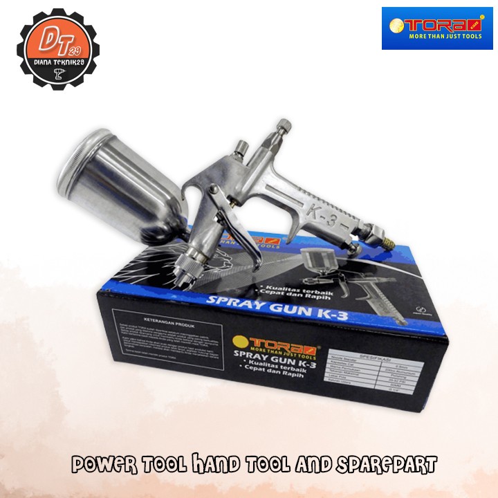 TORA Spray Gun K3 Polishing - Alat Semprot Cat Tabung Atas