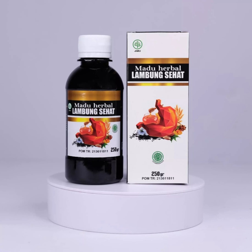 Madu Herbal Sehat Lambung Original Menurunkan Asam Lambung Obat GERD Magh Maag Kronis Aman Untuk Anak Dan Dewasa Original Bpom