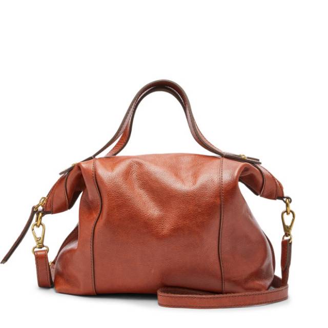 Fossil Sadie Satchel Brandy Brown - Leather