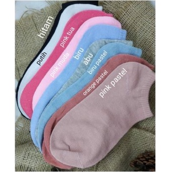 Kaos Kaki Ankle POLOS TYPE D  Kaos Kaki Cute Kaos Kaki Motif Kaos Kaki Semata Kaki-Kaos-D