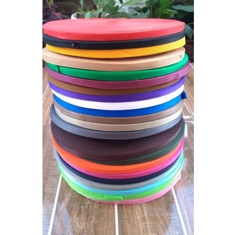 Tali webbing lebar 1cm jual per rol 45mtr