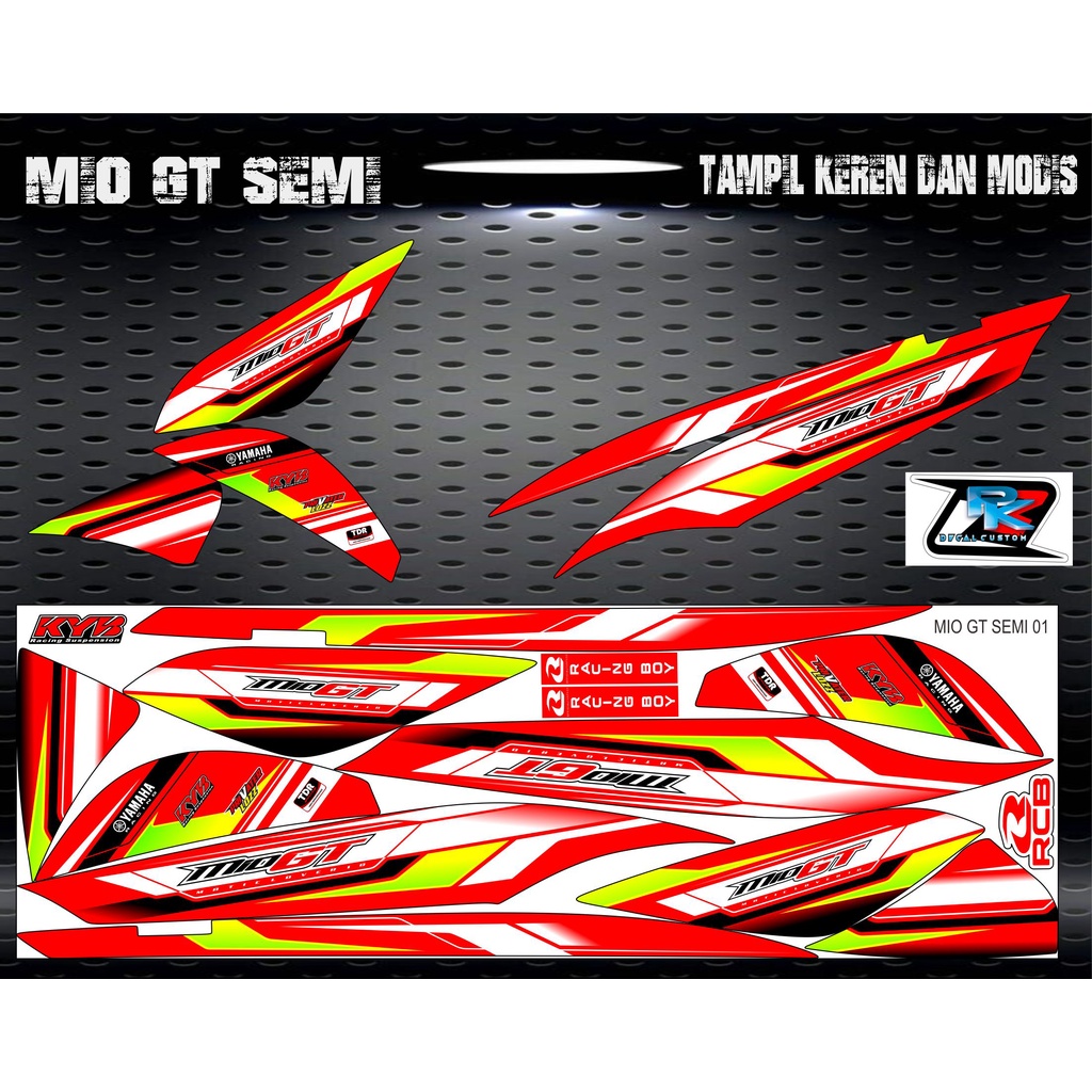 striping stiker yamaha mio gt variasi #yamaha mio gt racing #yamaha mio gt modif # yamaha mio gt sti