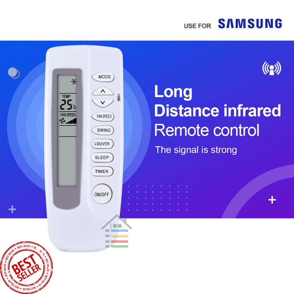 REMOTE AC SAMSUNG MULTIFUNGSI LANGSUNG PAKAI TANPA SETTING