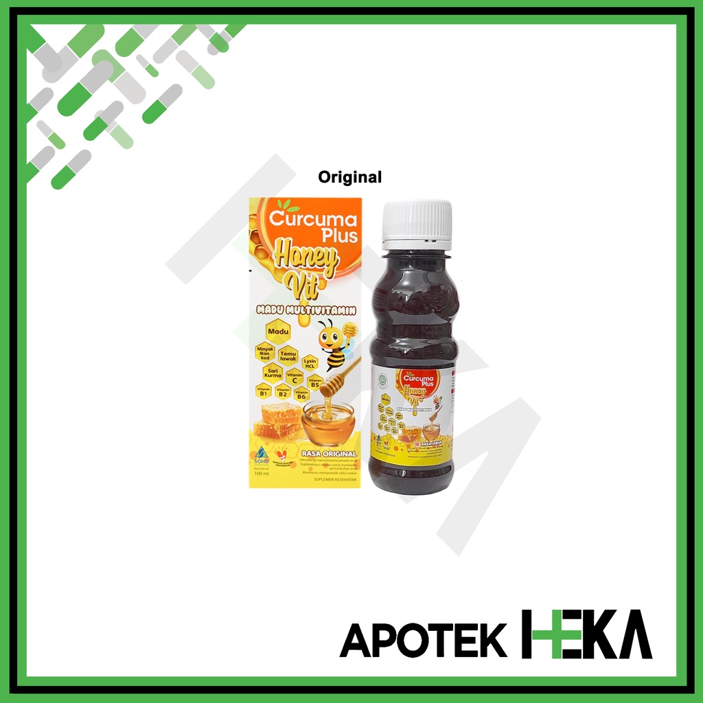 Curcuma Plus Honey Vit Madu 100 ml Original / Jeruk (SEMARANG)