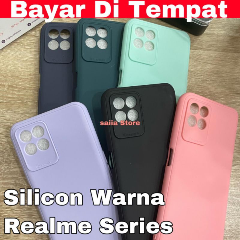 Saiia Store Macaron Realme 8i Realme 5 5i 7 7i Softcase Silikon Kesing Accessories Realme