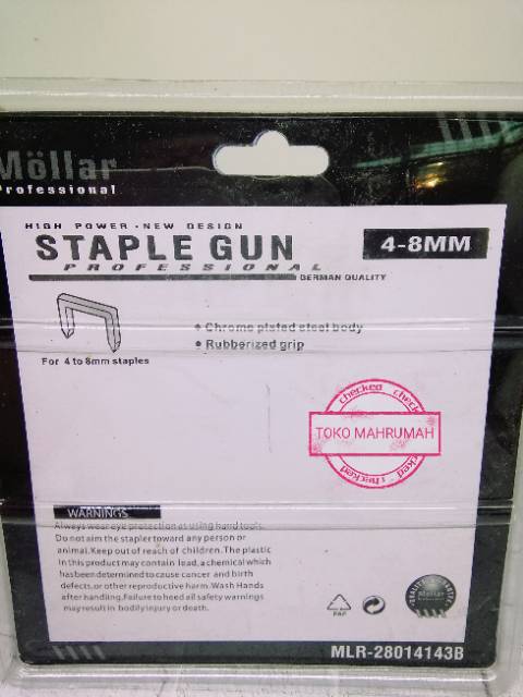 Staples Gun 1 way Steples Tembak Stapler Hekter Heckter Nail Jok Tacker