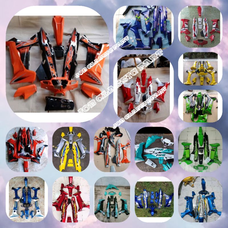 Cover bodi Fizr fiz R full set halus bodi fizr  merah hitam biru kuning hijau silver orange